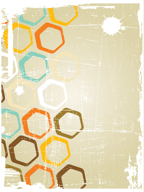 free vector Old posters retro vector background